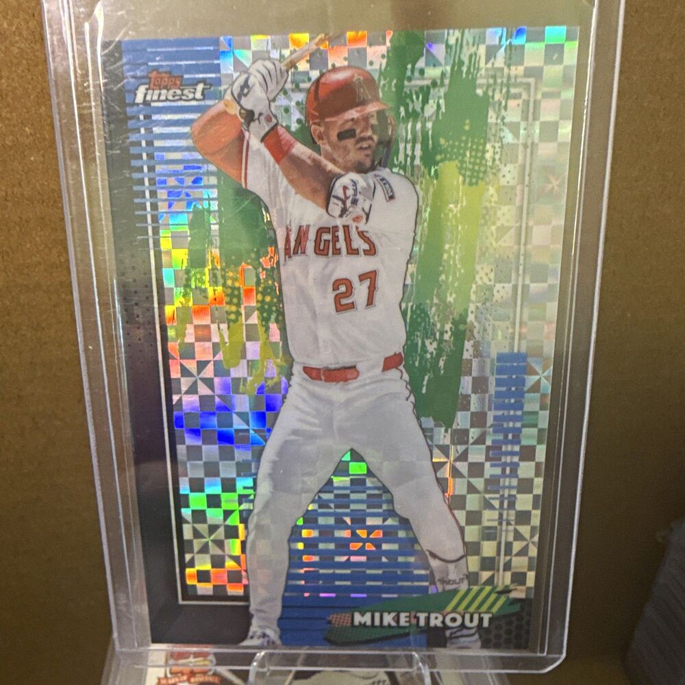 2026 Topps Finest Mike Trout Los Angeles Angels #58 MLB x-fractor Baseball Card